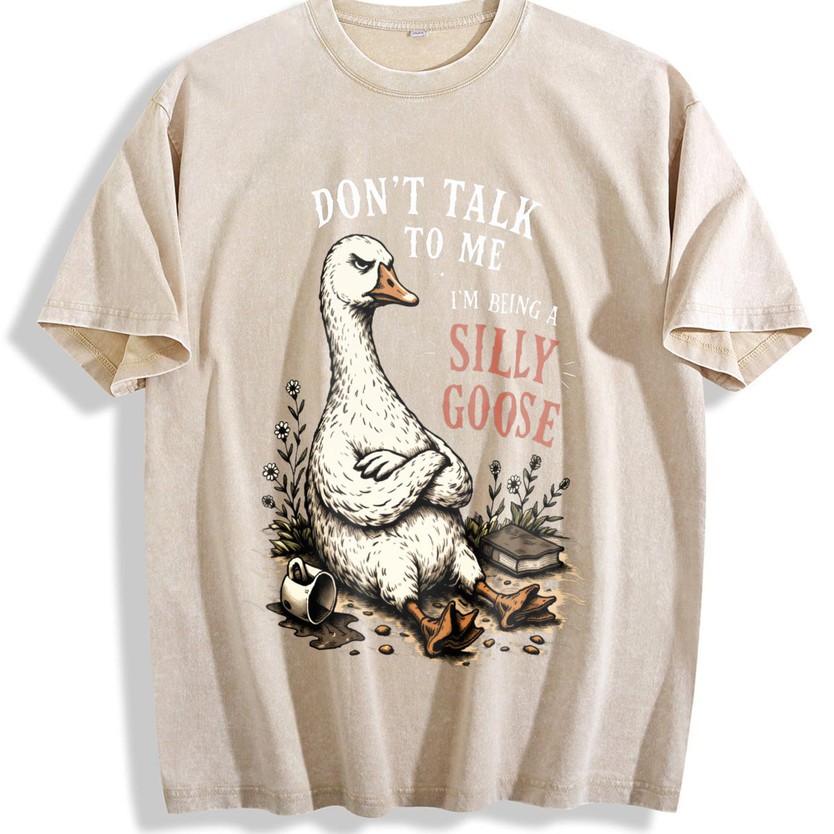 Silly Goose : Grumpy Vintage Washed T-Shirt product image 1