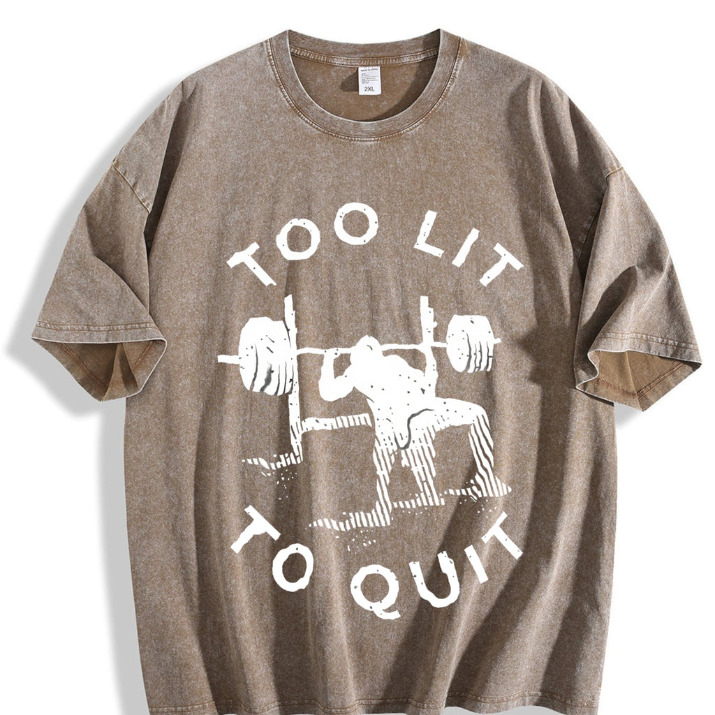 Gym Motivation Vintage Washed T-Shirt product image 3