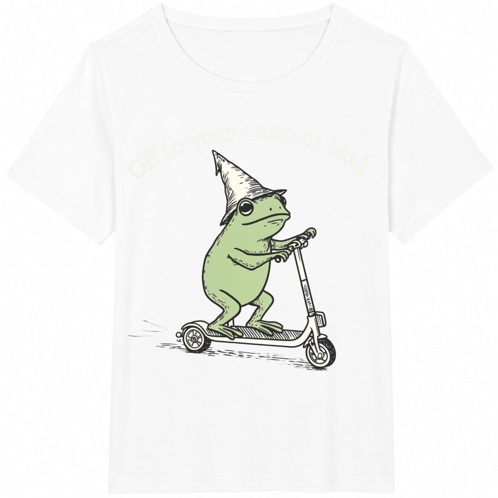 Text Funny Frog Teacher Back To School Cotton T-Shirt product image 2