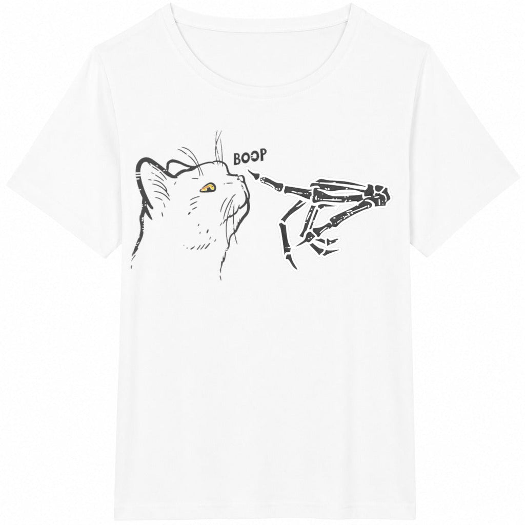 Cat And Skull Hand Cotton T-Shirt product image 2