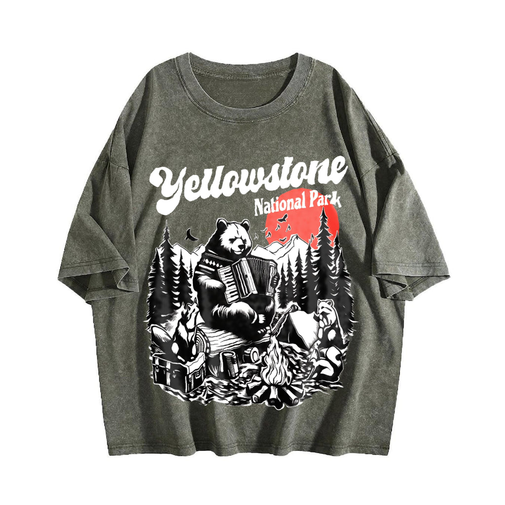 Yellowstone National Park Vintage Washed T-Shirt product image 4