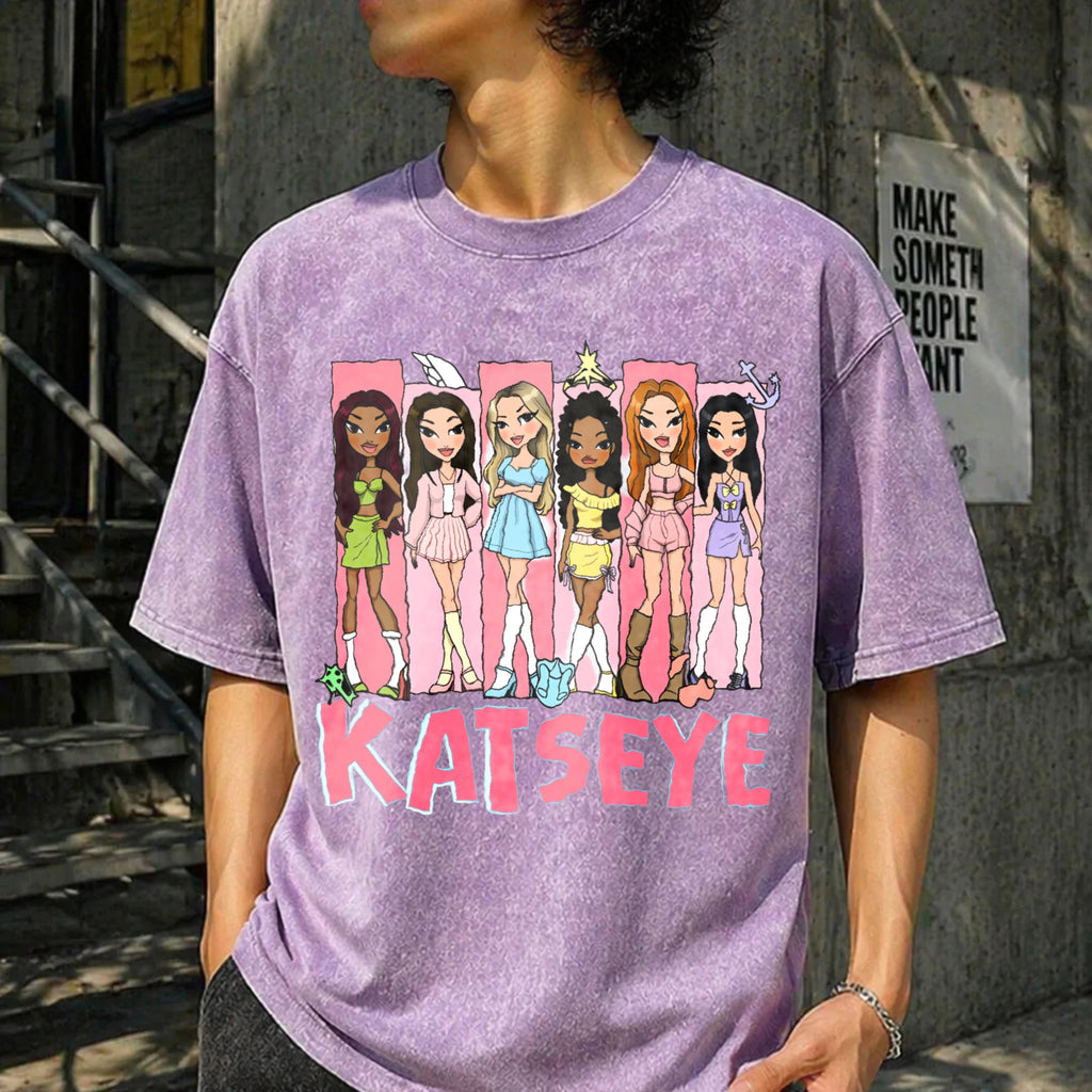 Katseye Music Vintage Washed T-Shirt product image 13