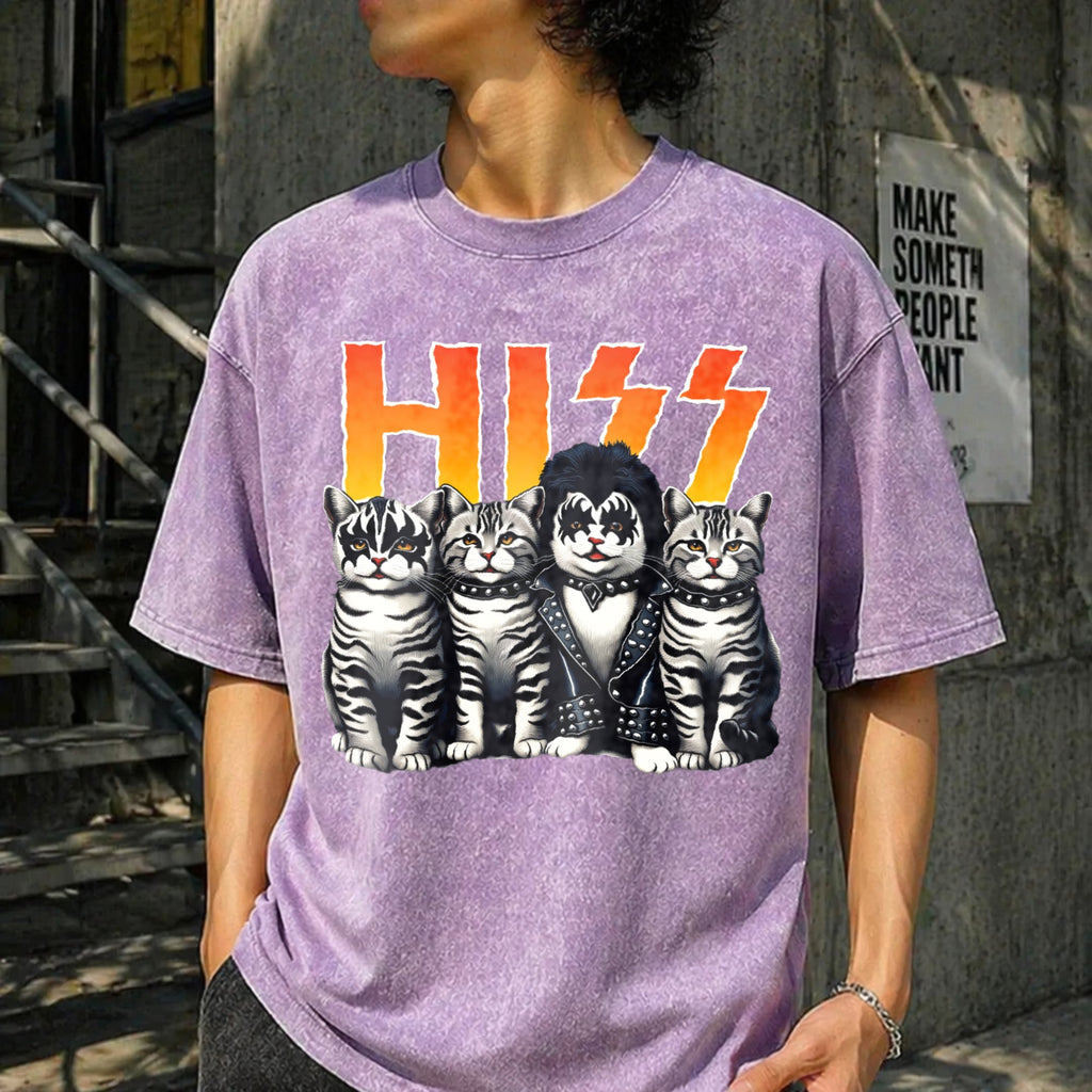 Cute Hiss Cats Rock Kittens Kitty Rocking Music Cat Vintage product image 6