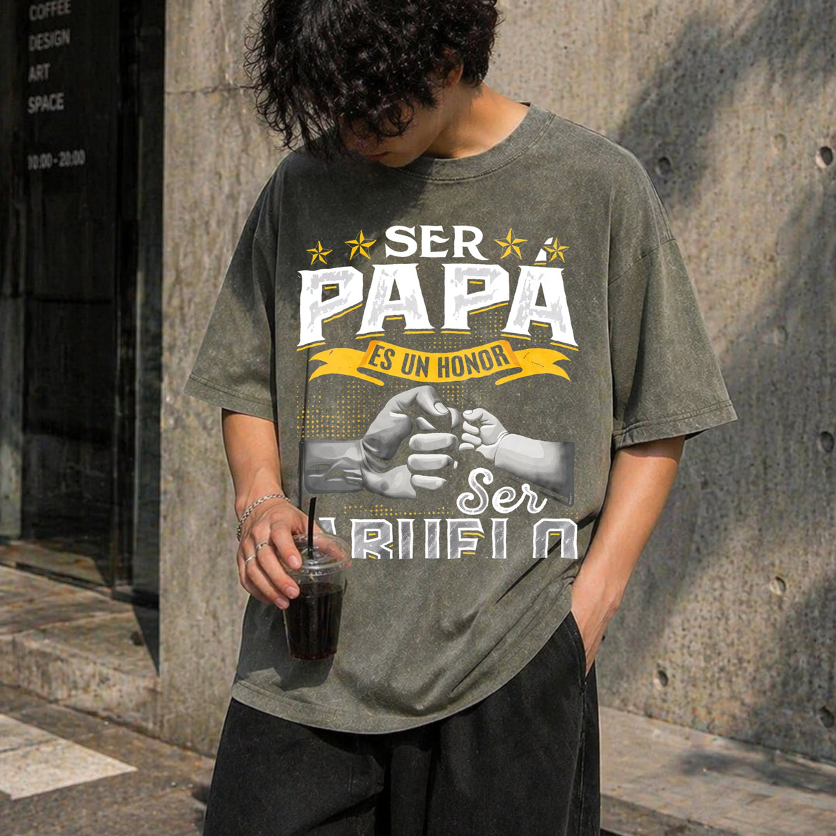 Funny Grandpa Vintage Washed T-Shirt product image 4