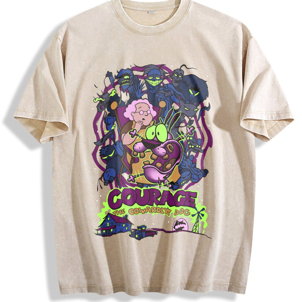 Courage The Cowardly Dog Vintage Washed T-Shirt product image 1