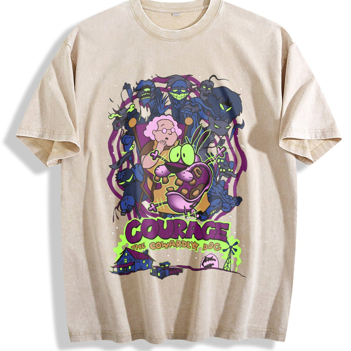 Courage The Cowardly Dog Vintage Washed T-Shirt product image 1