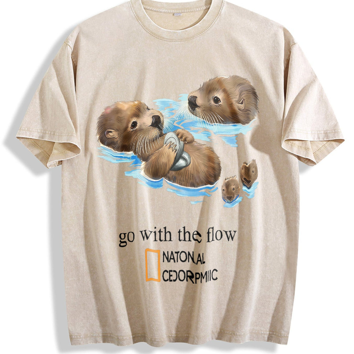 Otter Go With The Flow Vintage Washed T-Shirt product image 1