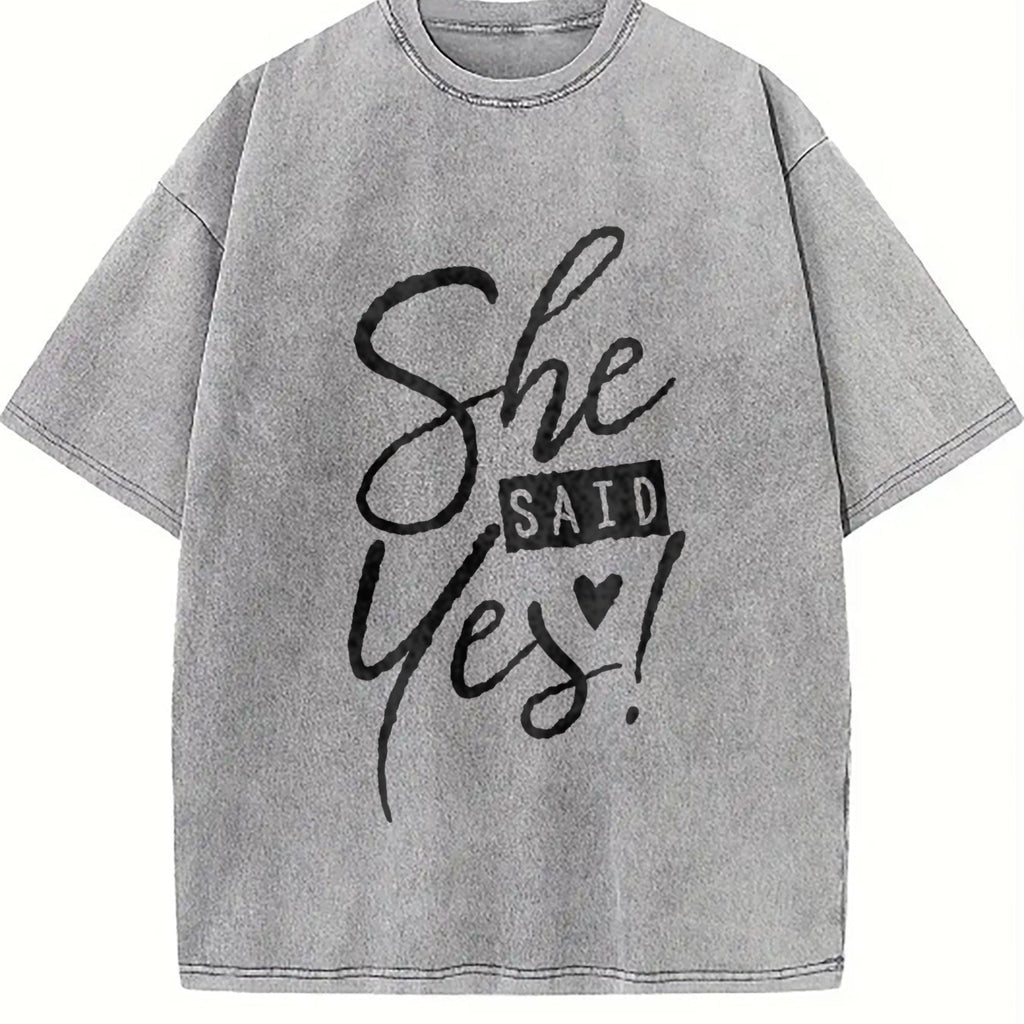 She Said Yes Engagement Bachelorette Party Vintage Washed product image 5