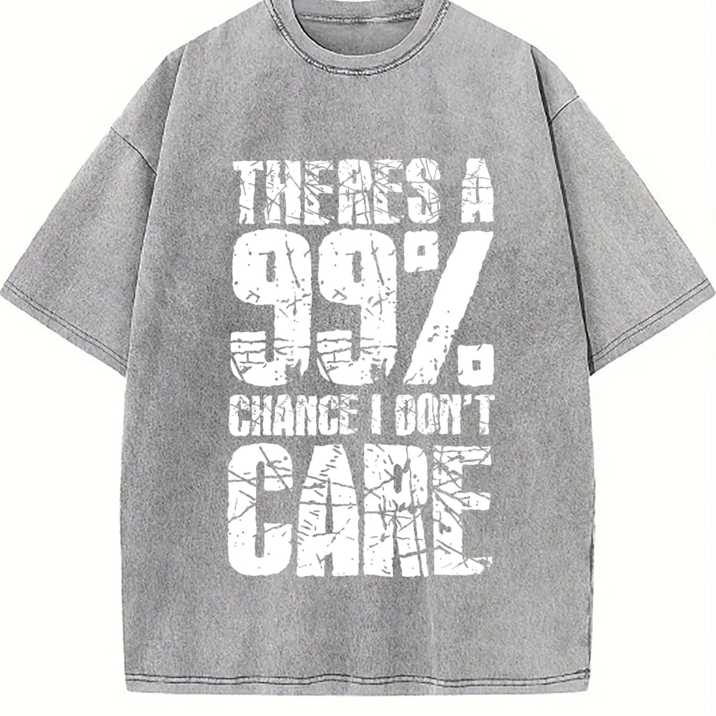 There's A 99 Chance I Don't Care Vintage Washed T-Shirt product image 5