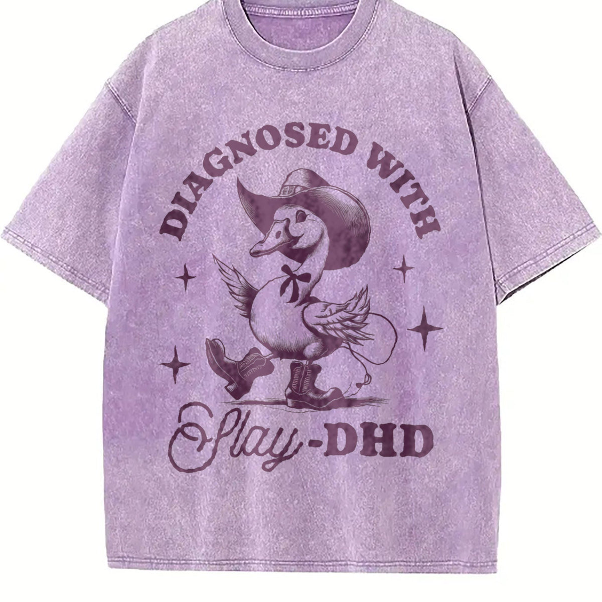 Goose Diagnosed With Slay-dhd Vintage Washed T-Shirt product image 6
