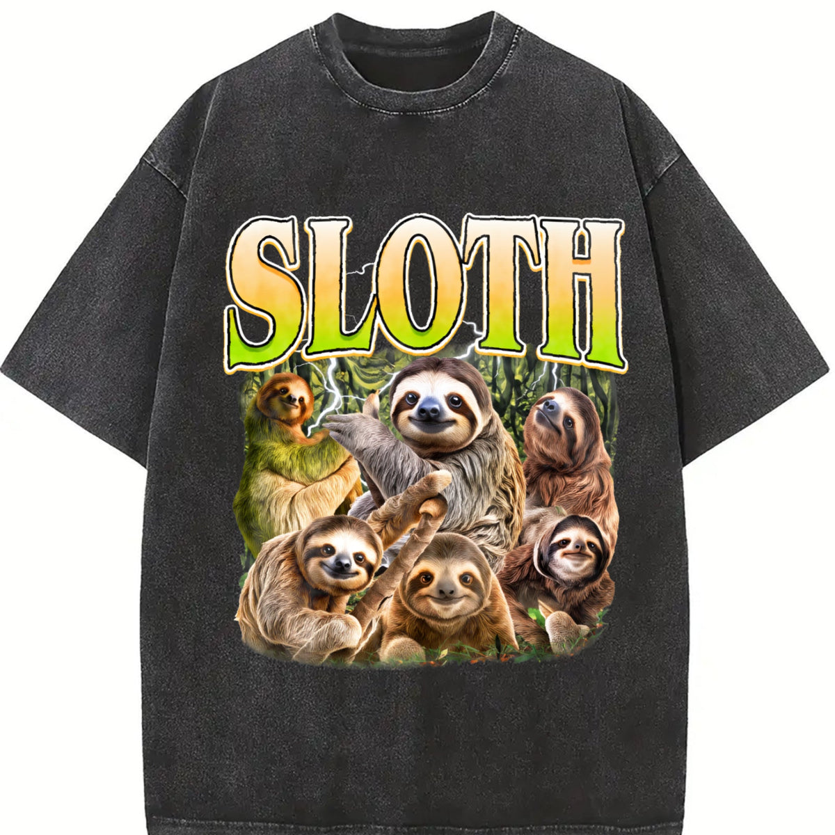 Sloth Vintage Washed T-Shirt product image 2