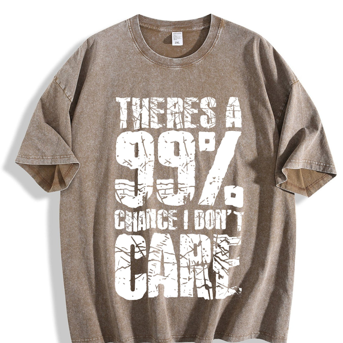 There's A 99 Chance I Don't Care Vintage Washed T-Shirt product image 3