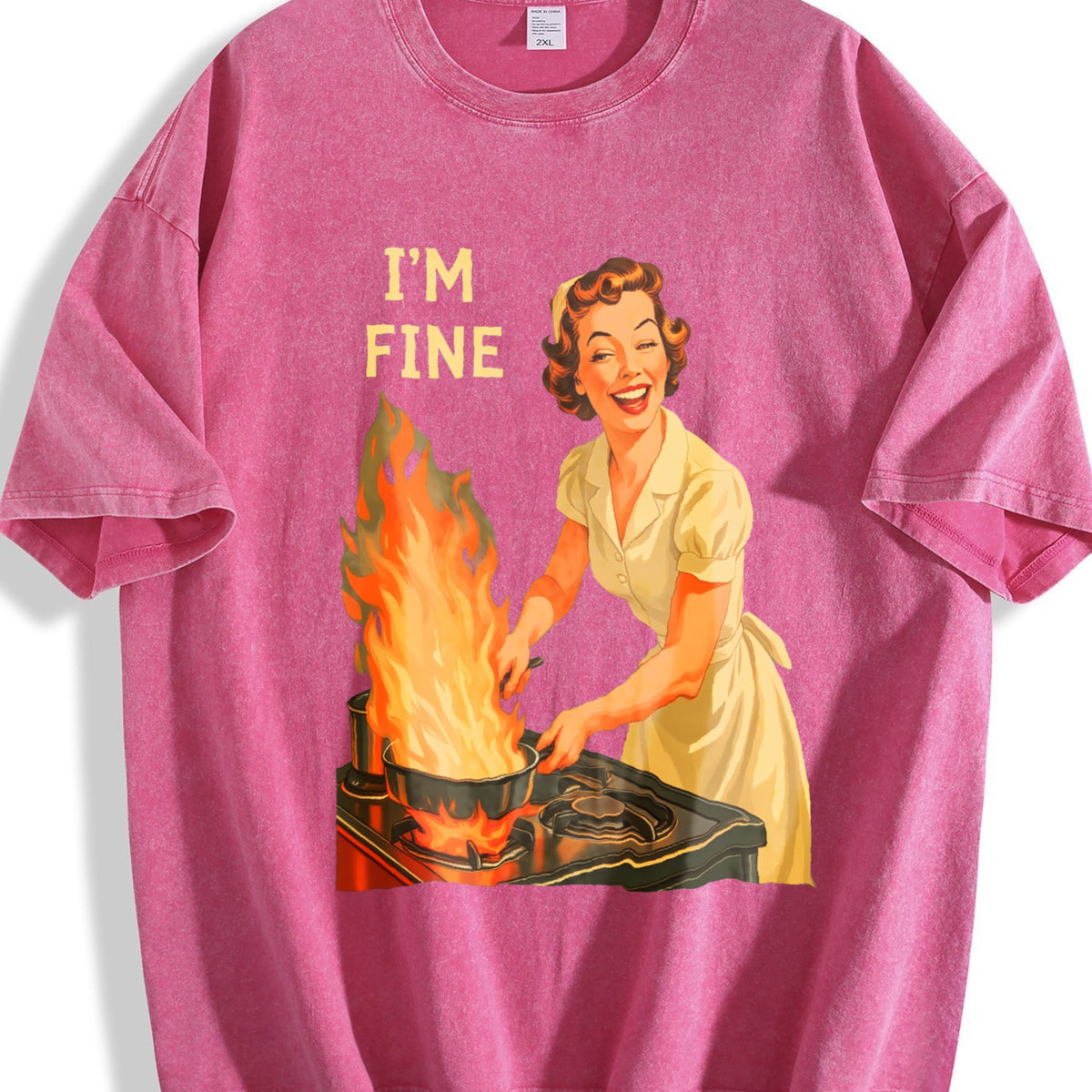 I'm Fine - Funny Housewife - Sarcastic For USA Vintage product image 7
