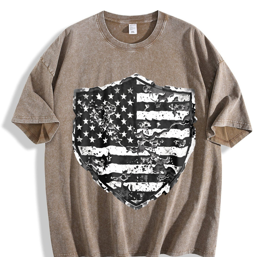 The Explorer & Grunge Fan: Shield With Flag Motif Vintage product image 3