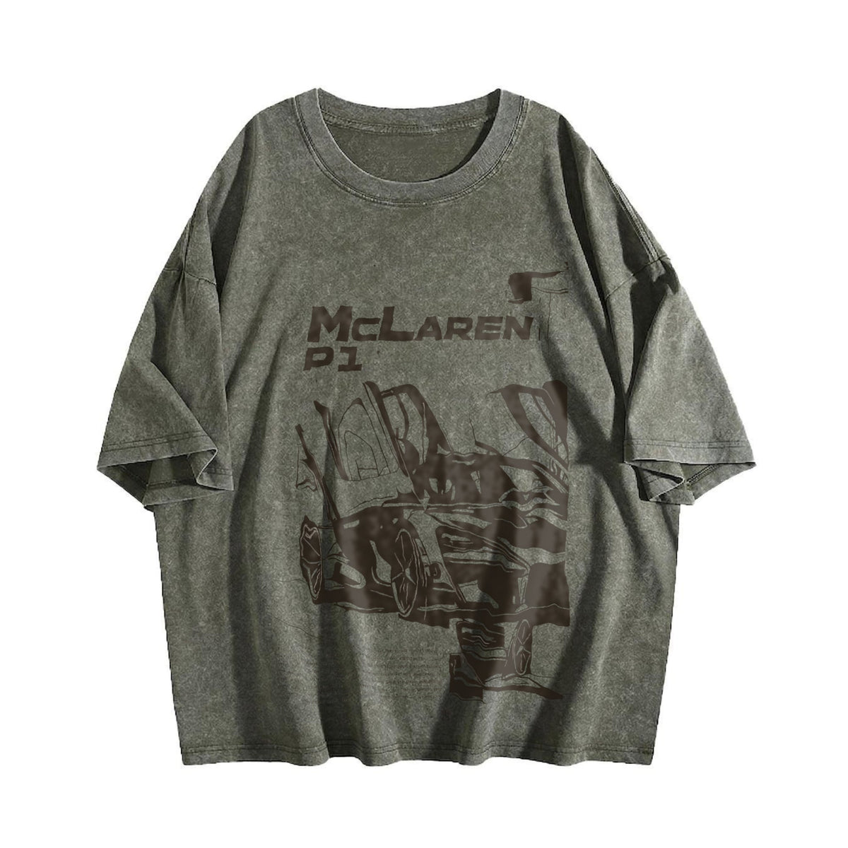 P1 Supercar 90s Funny Good Vintage Washed T-Shirt product image 4