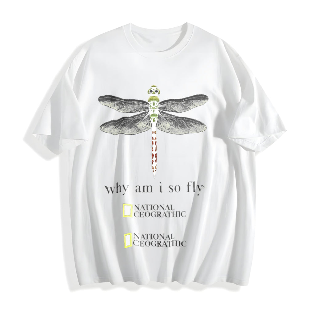 Dragonfly Why Am I So Fly Cotton T-Shirt product image 2
