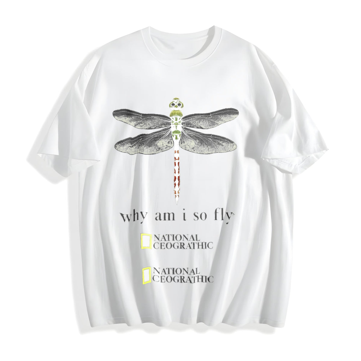 Dragonfly Why Am I So Fly Cotton T-Shirt product image 2