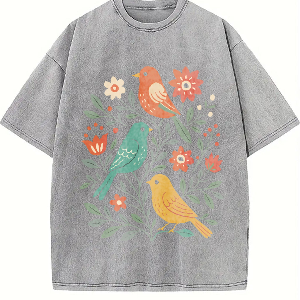 Chic For A Round Neckline Vintage Washed T-Shirt product image 5