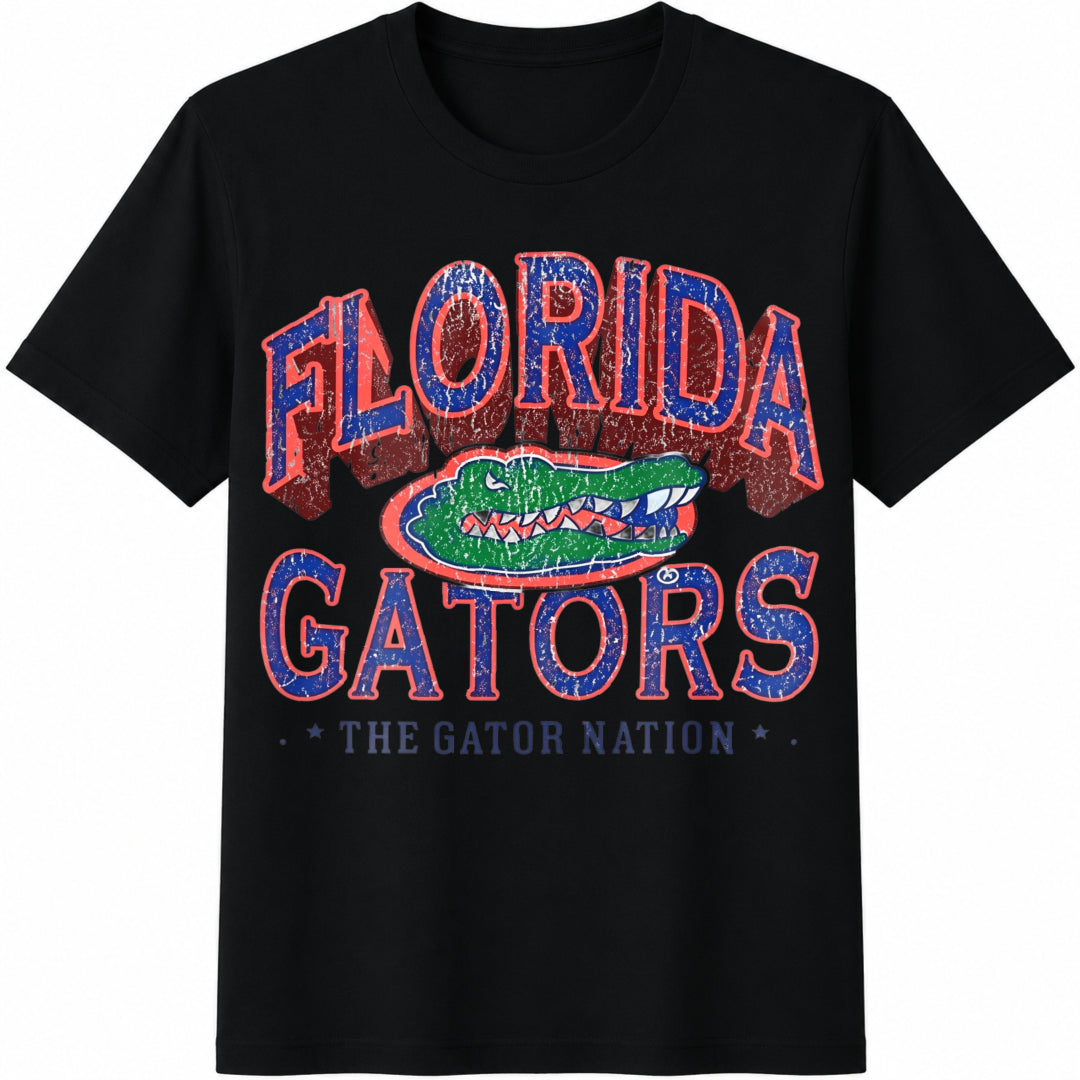 Gator Nation With Alligator Cotton T-Shirt product image 1