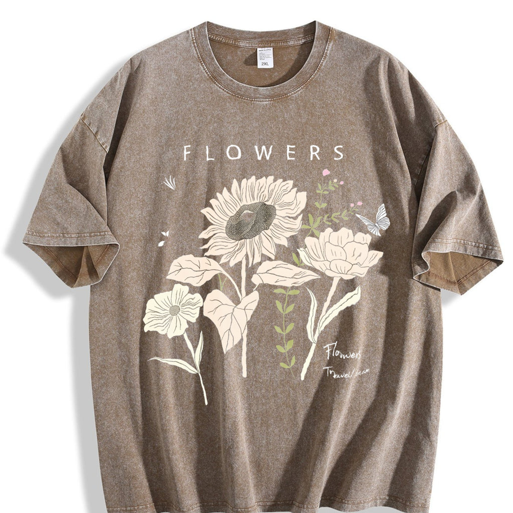 Old Short-sleeved Vintage Washed T-Shirt product image 3