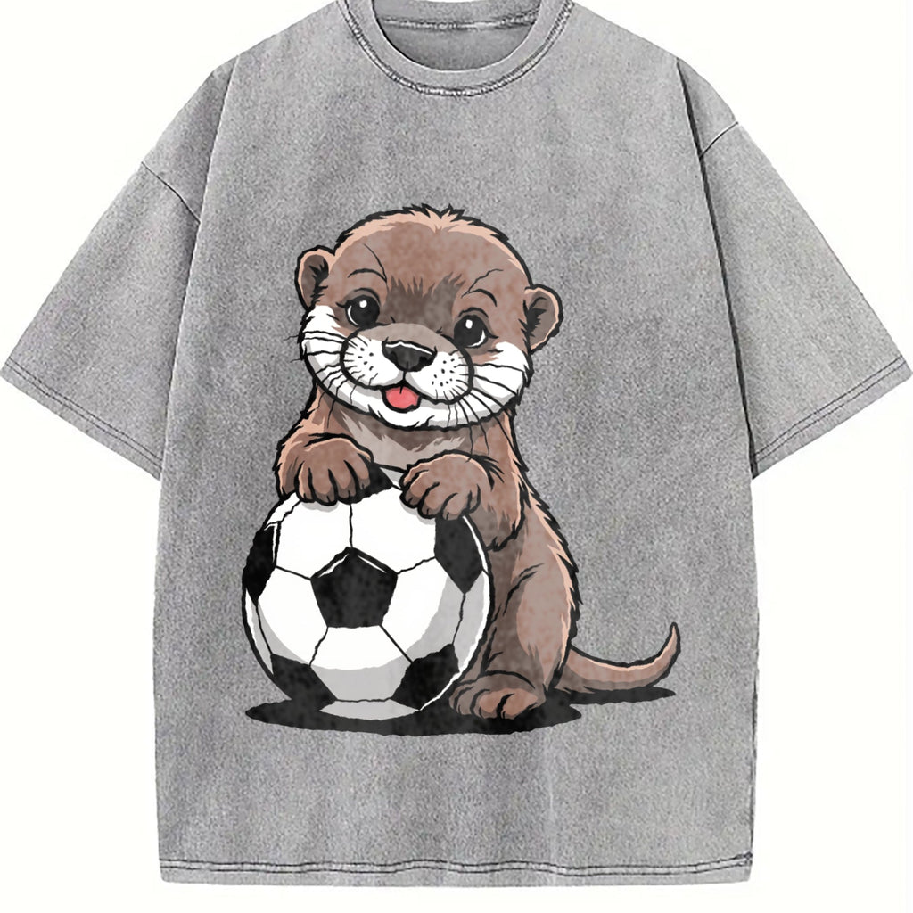 Global Soccer Fan Vintage Washed T-Shirt product image 5