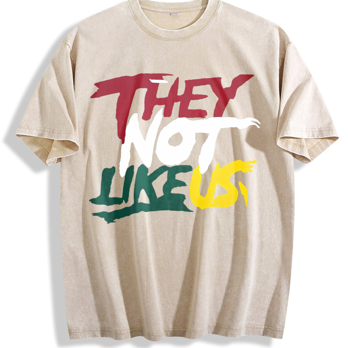 They Not Like US Graffiti Letter Vintage Washed T-Shirt product image 1