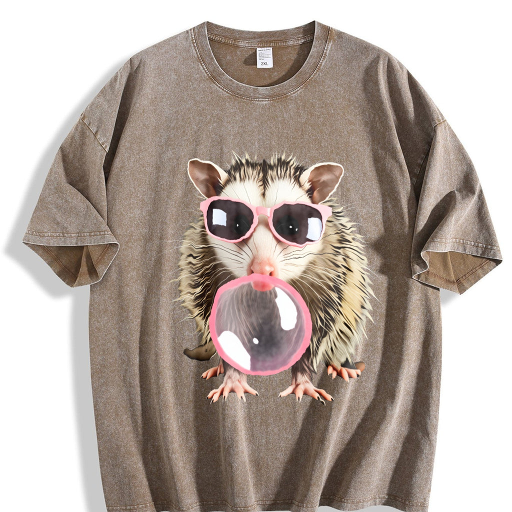 Gaming Enthusiast Opossum With Pink Glasses Bubble Gum product image 3