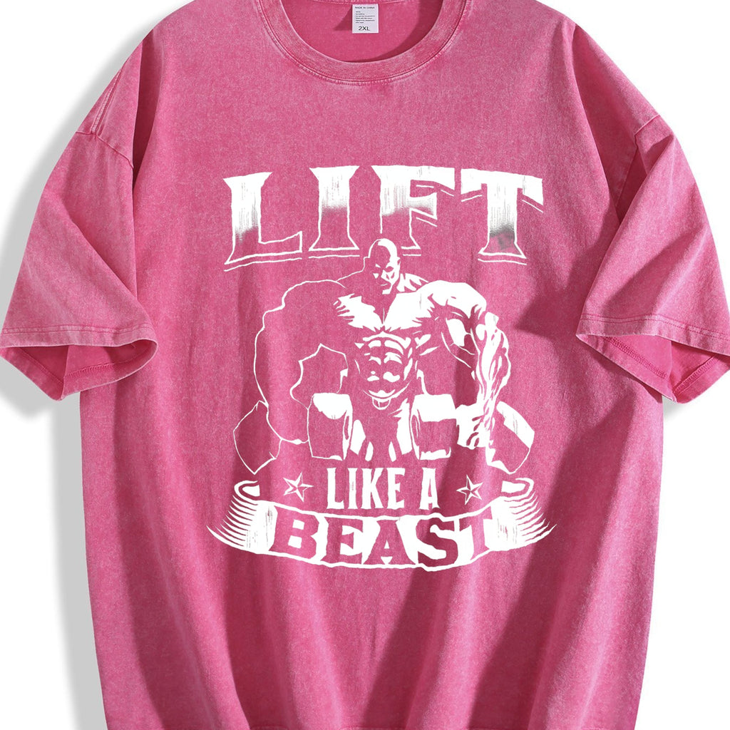 Lift Like A Beast' Vintage Washed T-Shirt product image 7