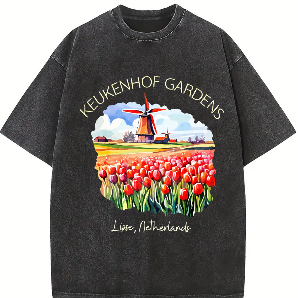 Lisse Netherlands Vintage Washed T-Shirt product image 2