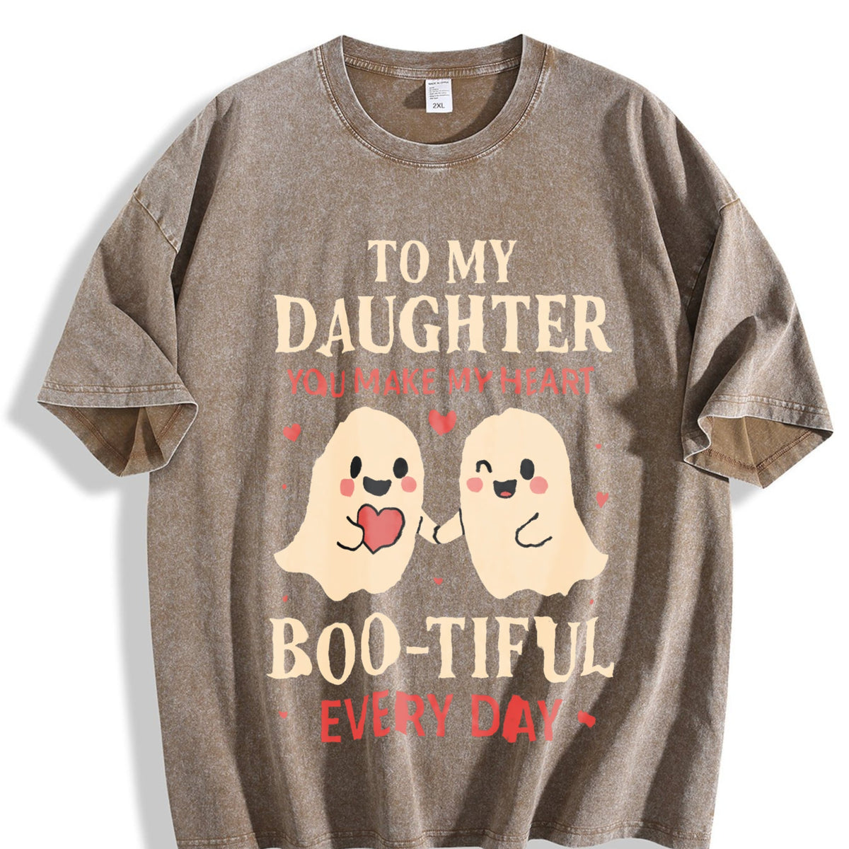 Funny Daughter Wife Slogan Vintage Washed T-Shirt product image 3