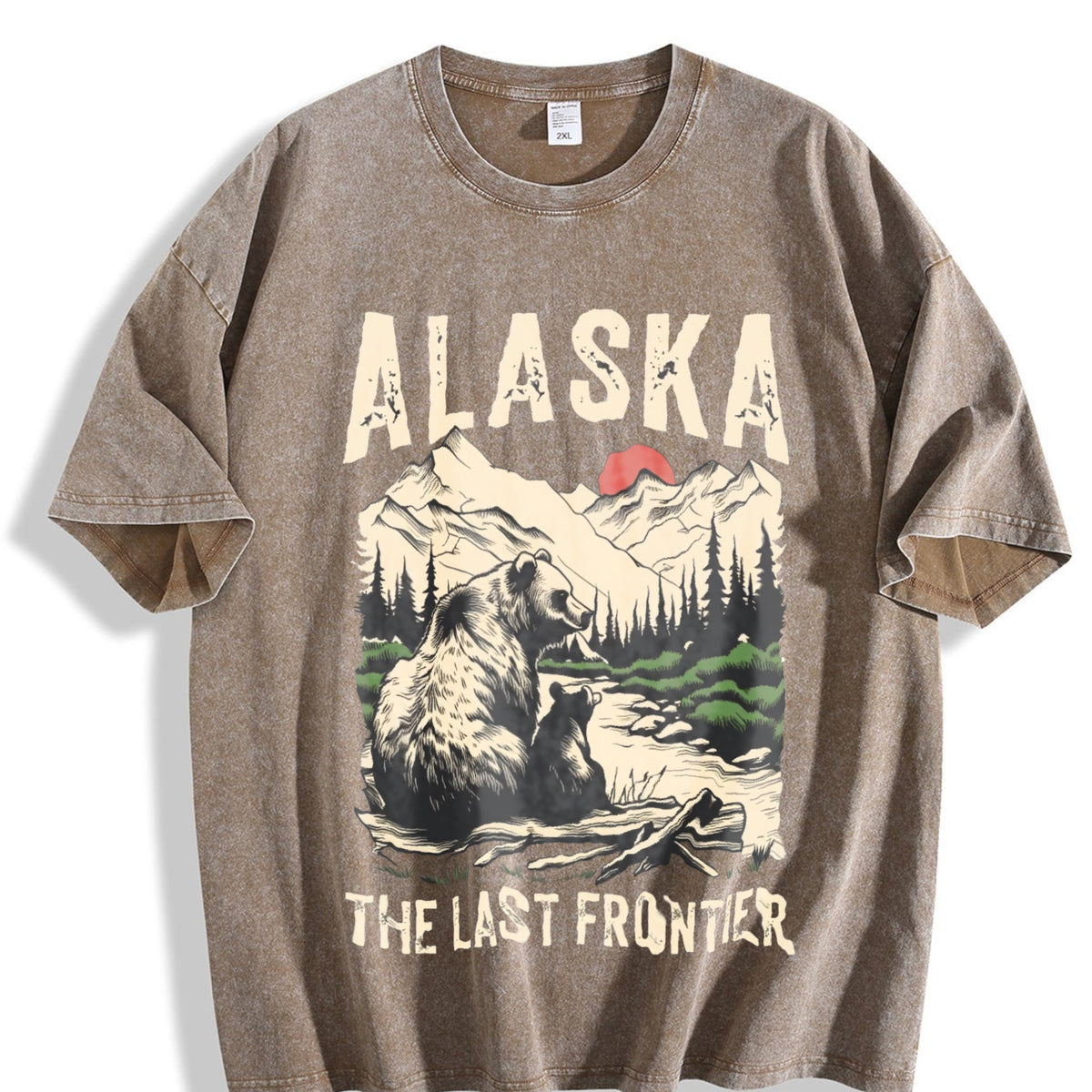 Alaska The Last Frontier Grizzly Bear 90s Vintage Washed product image 3