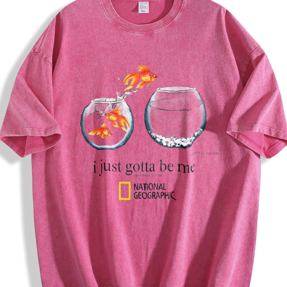 I Just Gotta Be Me Goldfish Vintage Washed T-Shirt product image 7