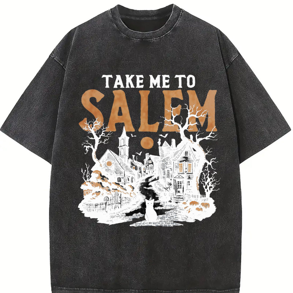 Salem Witch Town Vintage Washed T-Shirt product image 2