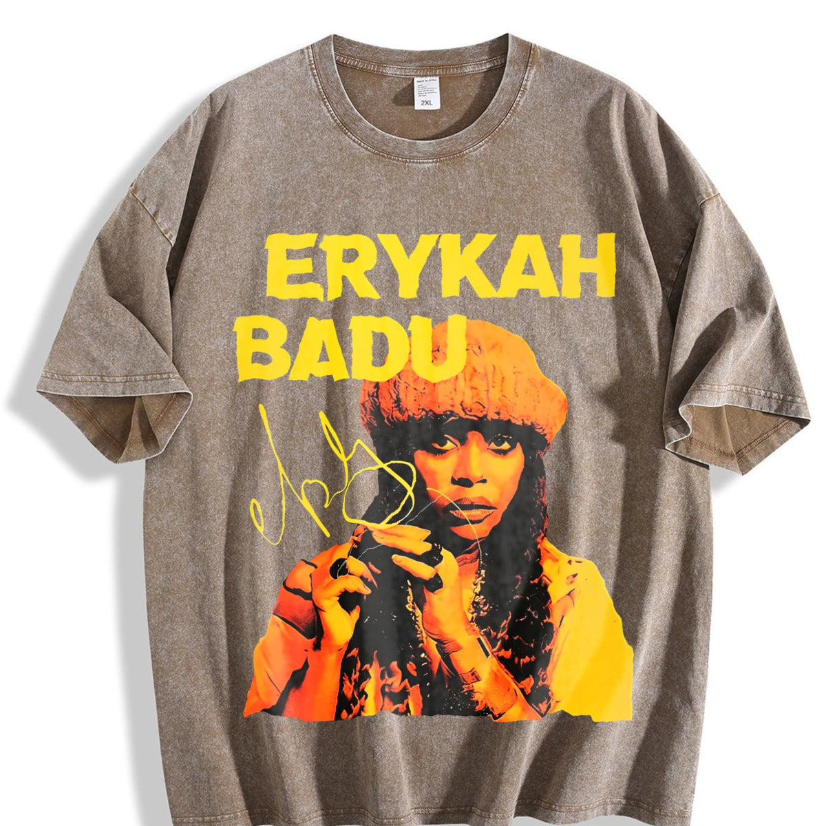 Erykah Badu Portrait Vintage Washed T-Shirt product image 3