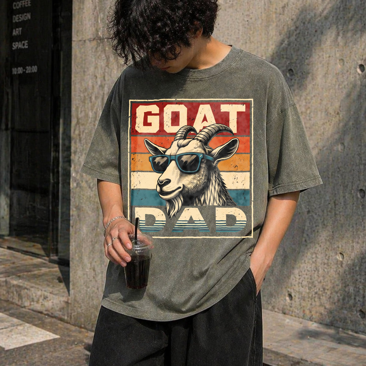 Goat Daddy Vintage Washed T-Shirt product image 4