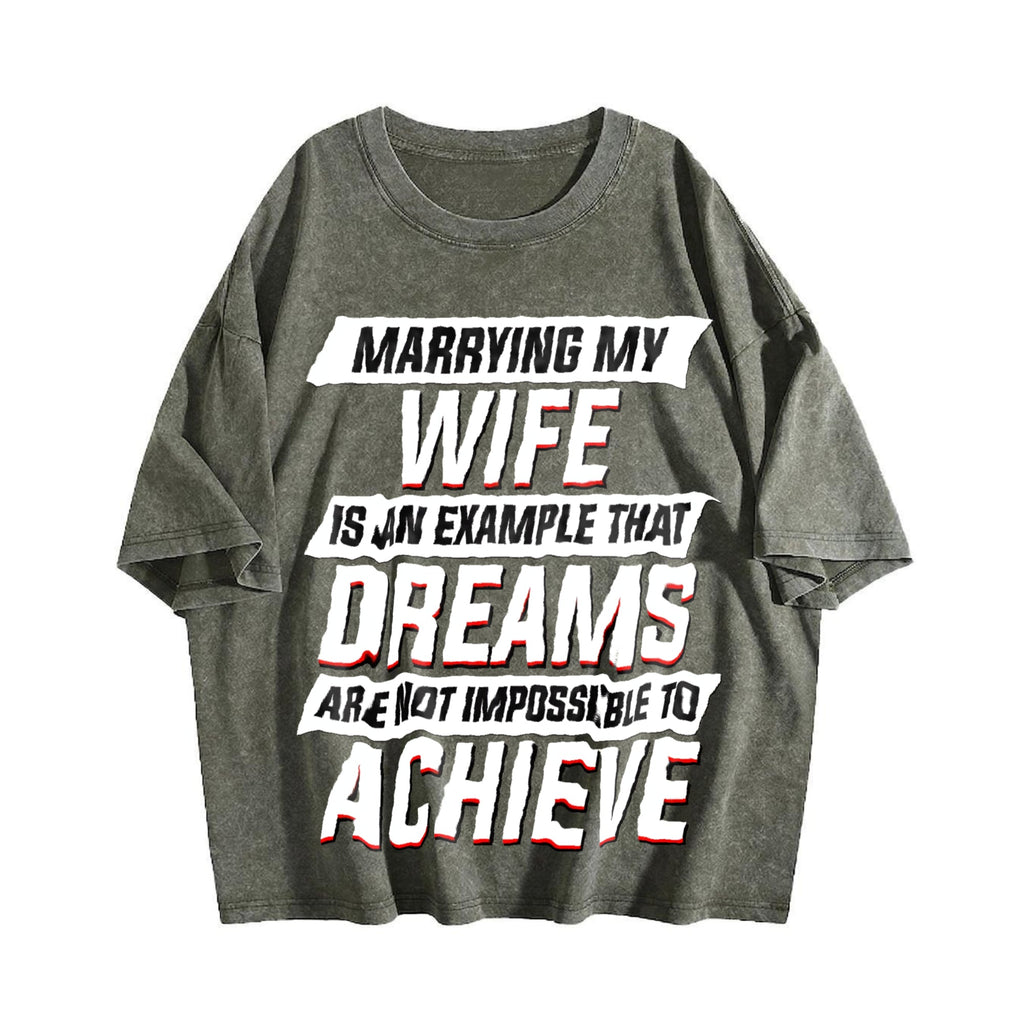 Funny Daughter Wife Slogan Vintage Washed T-Shirt product image 4