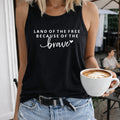 Land Of The Free Patriotic : 4th Of July Women's Tank Top