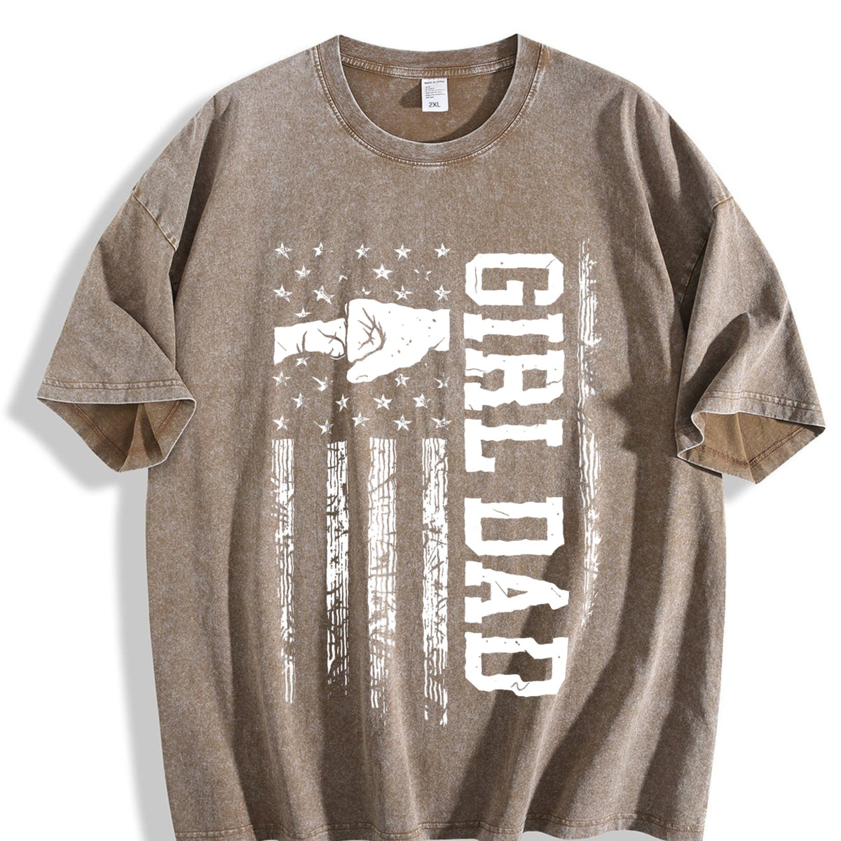 Girl Dad Vintage Washed T-Shirt product image 3