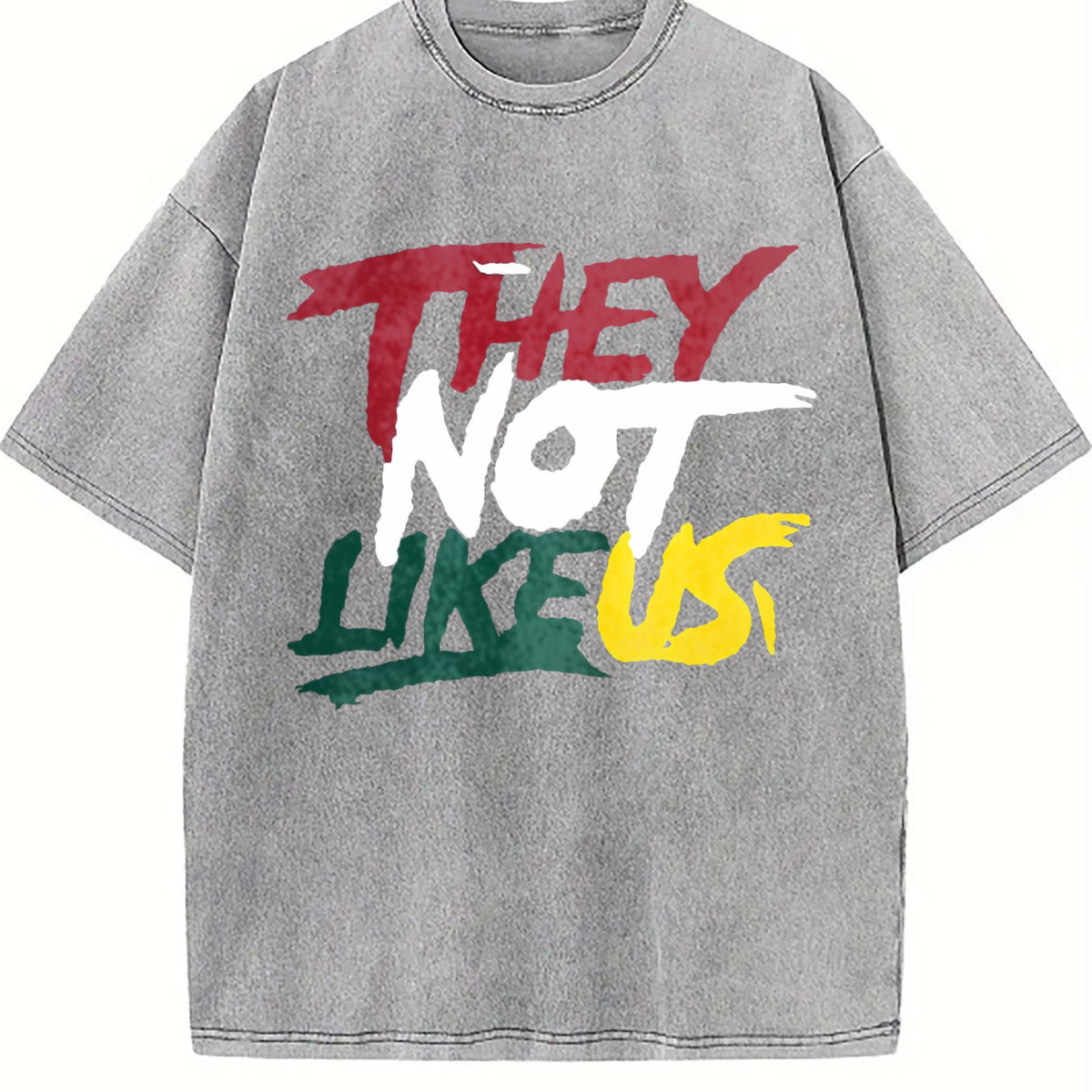 They Not Like US Graffiti Letter Vintage Washed T-Shirt product image 5