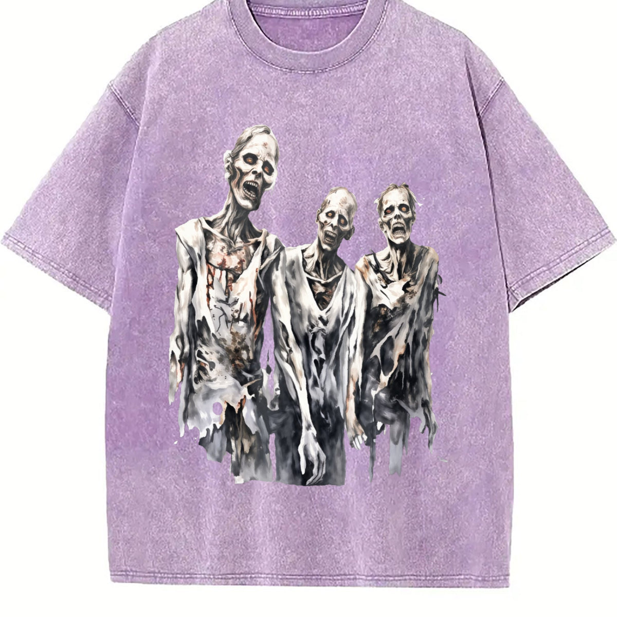 Creepy Zombies 90s Vintage Washed T-Shirt product image 6