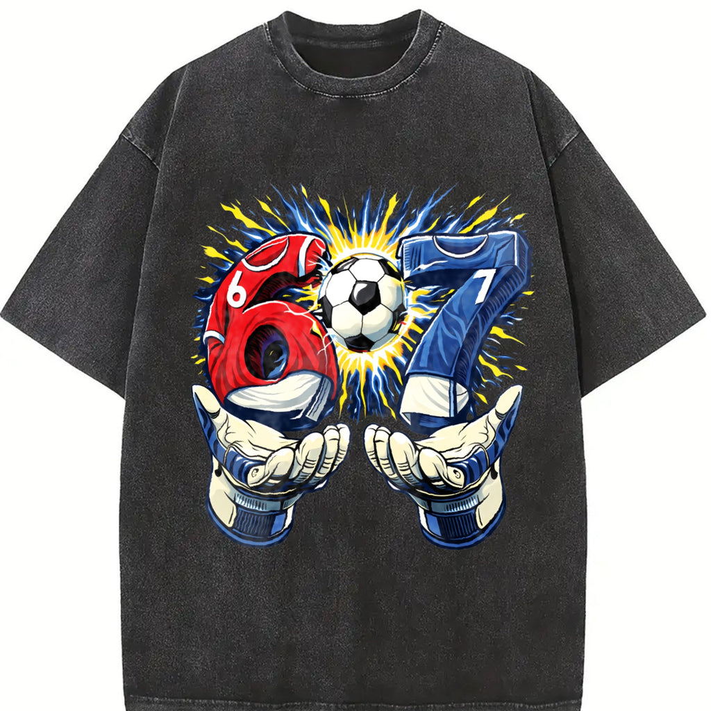 Global Soccer Fan Vintage Washed T-Shirt product image 2
