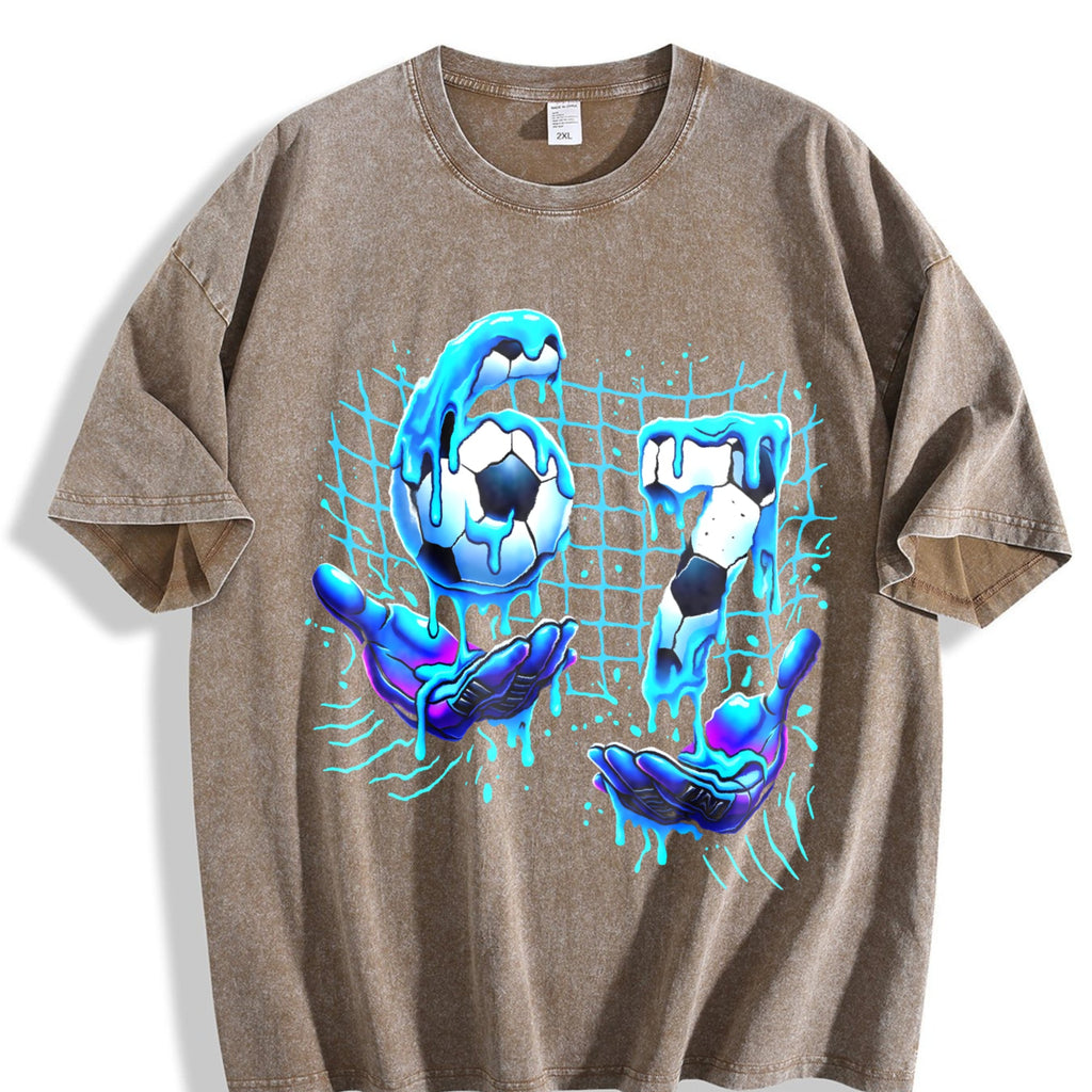 Global Soccer Fan Vintage Washed T-Shirt product image 3