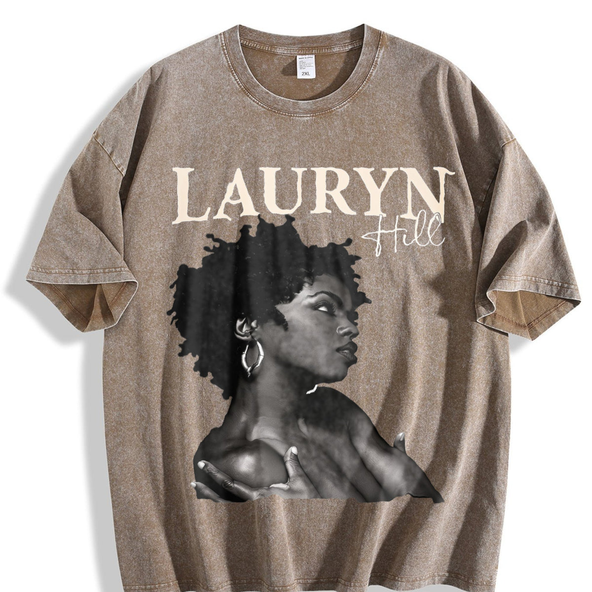 Lauryn Hill Portrait Vintage Washed T-Shirt product image 3