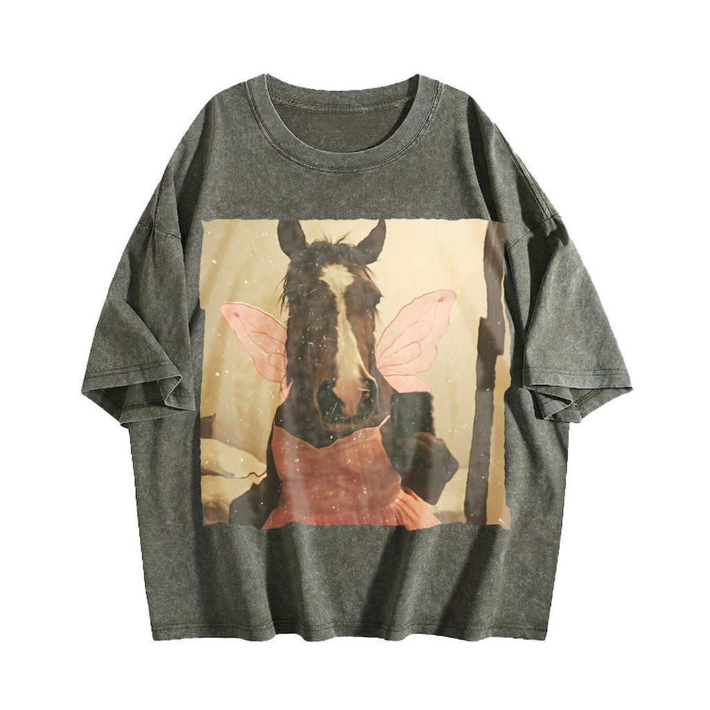 Patterned Vintage Washed T-Shirt product image 4