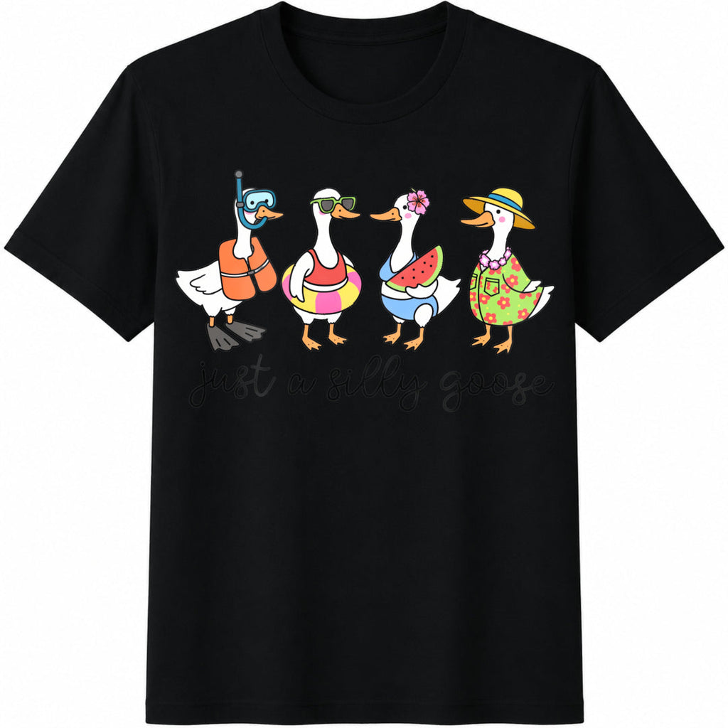 Silly Goose Summer Funny Cute Cotton T-Shirt product image 1