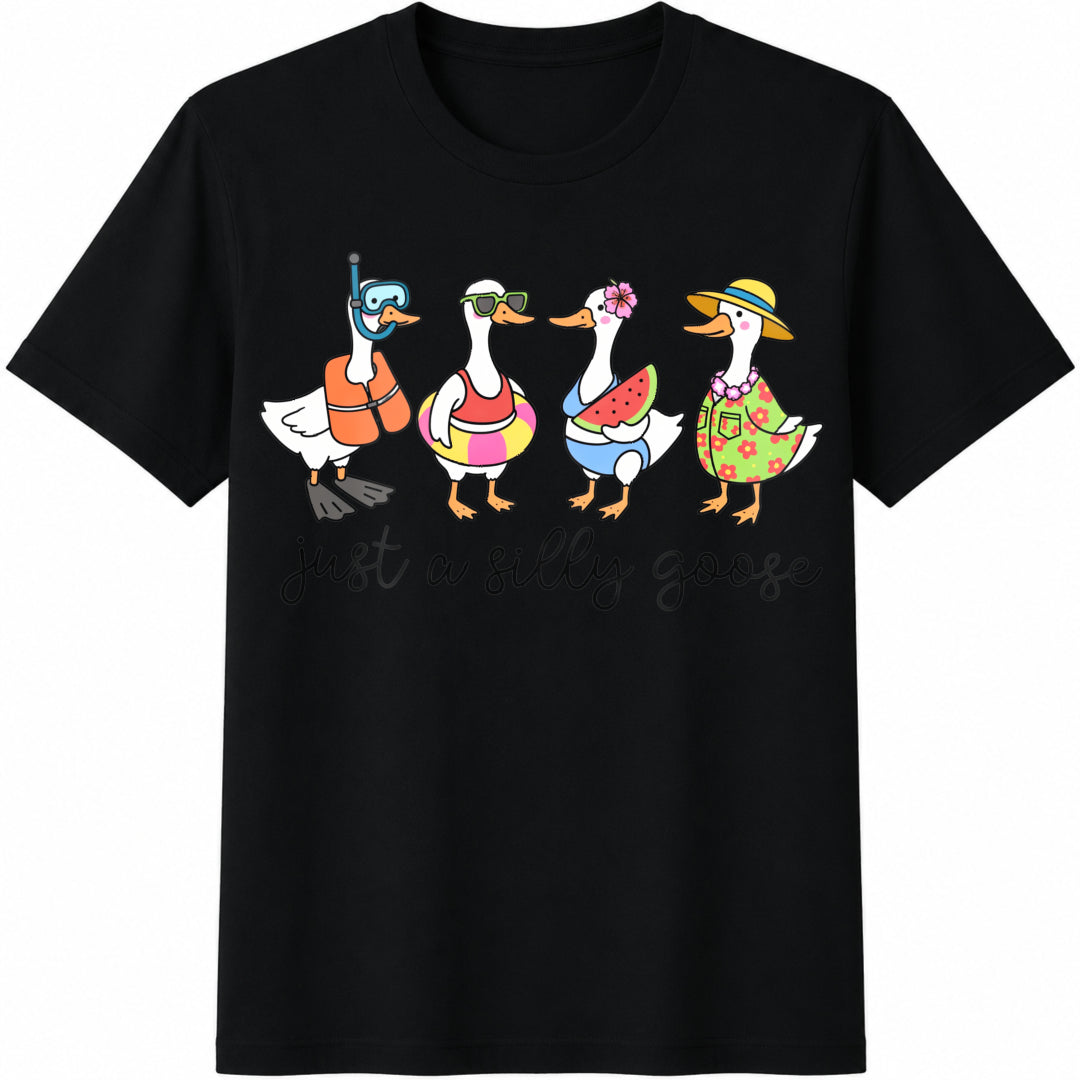 Silly Goose Summer Funny Cute Cotton T-Shirt product image 1