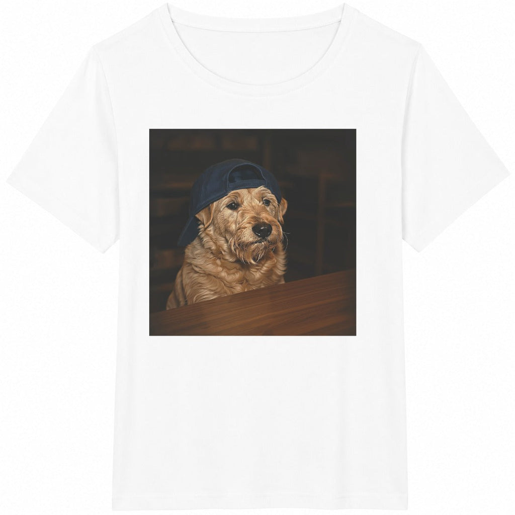 Funny Dog Drinking Beer Cotton T-Shirt product image 2