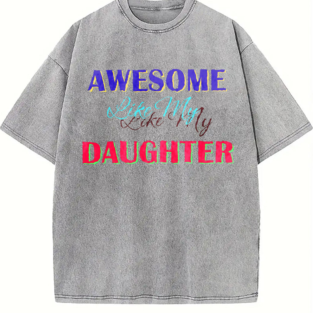 Awesome Like My Daughter Vintage Washed T-Shirt product image 5
