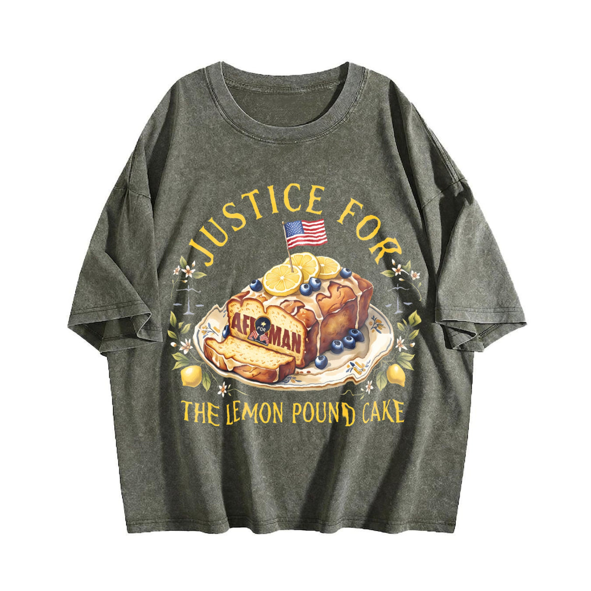 Justice for the Lemon Pound Cake Vintage Washed T-Shirt product image 4