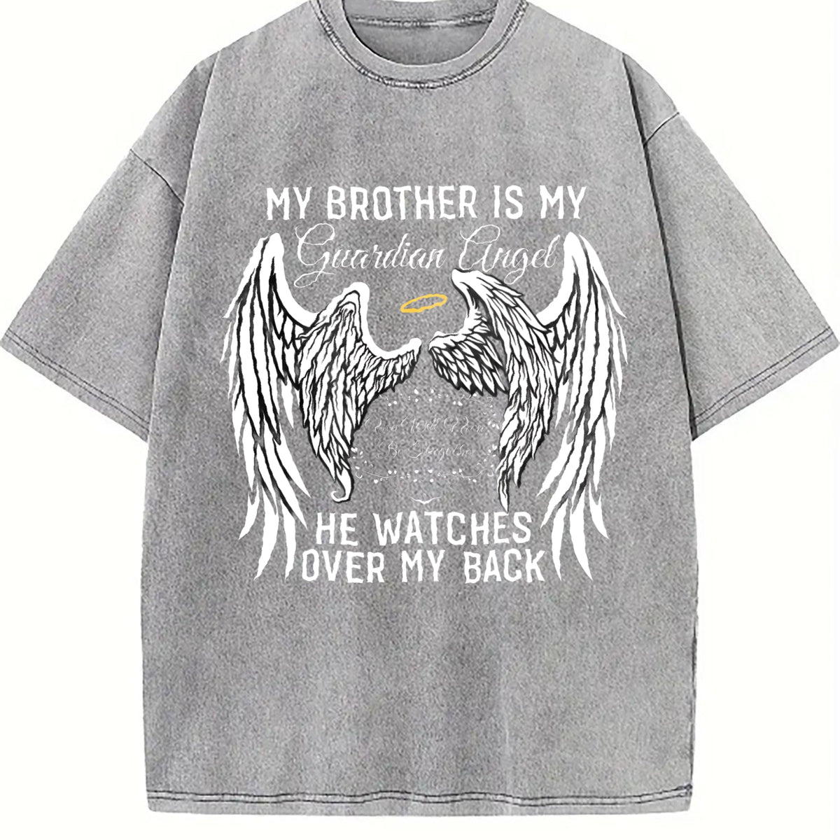 My Brother Is My Guardian Angel Vintage Washed T-Shirt product image 5